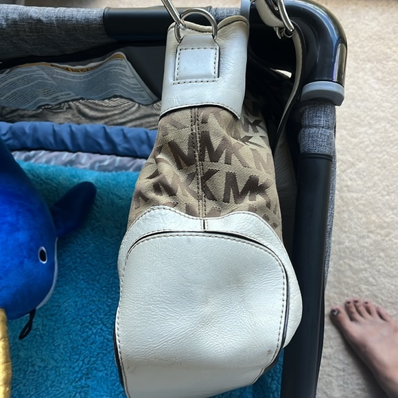 Mk Two Way Canvas and Leather Handbag/Crossbody - Picture 11 of 16